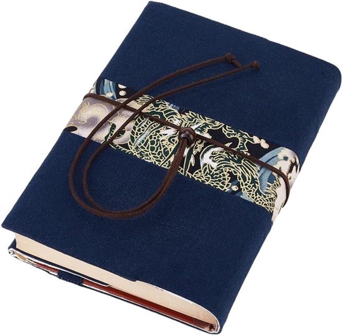 - Boekhoes - Boekenlegger - Paperback - Boekbeschermer - Geschikt voor A5 formaat - Zachte stof - Donkerblauw - Draak - Wasbaar - Boekenhoes Hardcover / Softcover - Boekliefhebbers