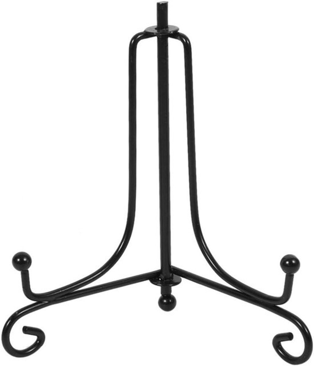 Ijzeren Schildersezel - Klassieke Display Stand voor Foto's en Boeken - Zwart Woondecor - 12 inch - Decoratieve Kunst Hoogteverstelbare Ezel.