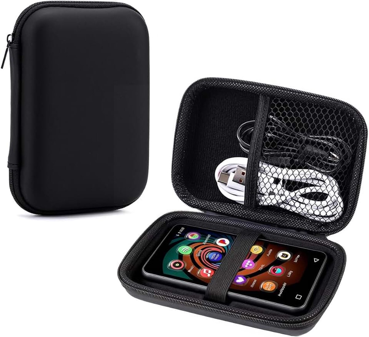 Compatibel met Innioasis MP3-spelerhoes voor 4 inch muziekspeler, schokbestendig, lichtgewicht duurzame EVA-beschermhoes compatibel met Innioasis G1 G3 G5 4 inch mp3-speler