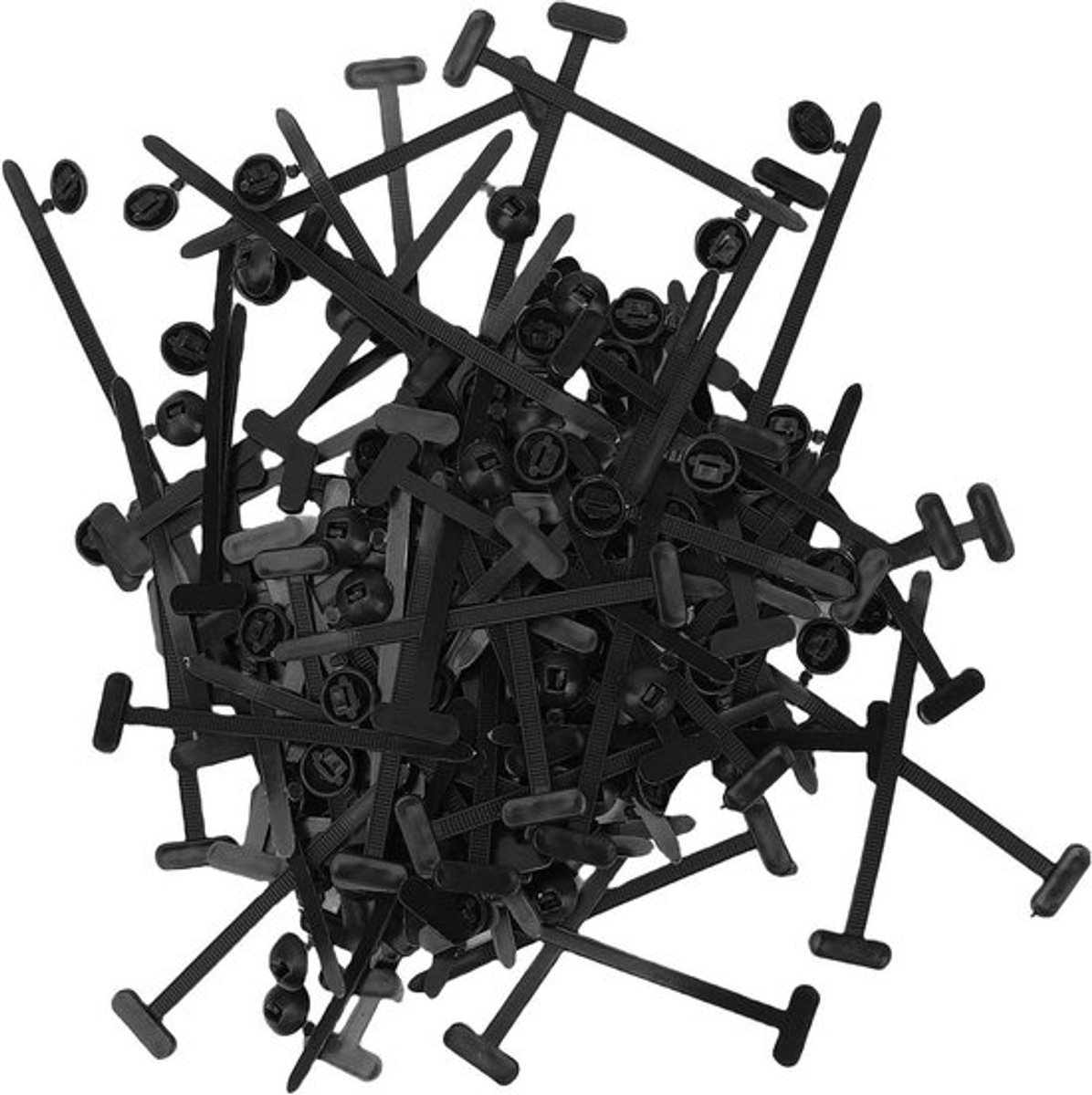 100 stuks Kabelbinders Zelfvergrendelende Nylon Kabelclips - Universele Ritshouder voor Thuis, Elektronica en Auto