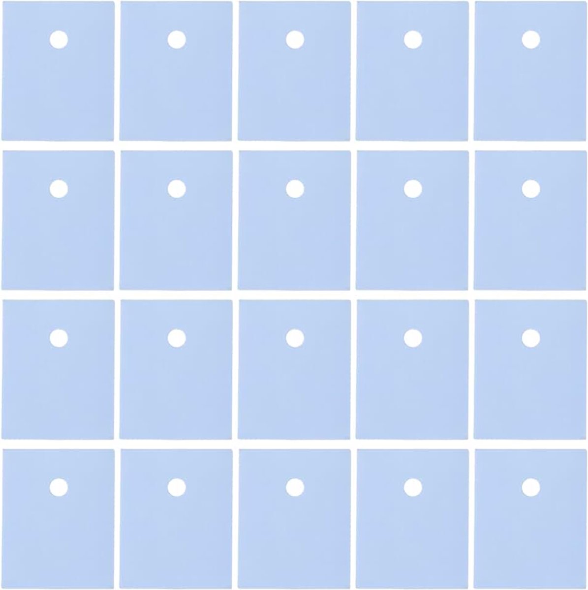 100Pcs Siliconen Isolatie Pads 20x25mm Voor TO-3P TO-247 Transistors Elektrische Isolatie Heatsink Bescherming