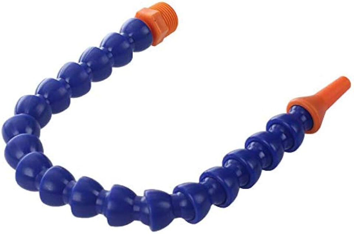 Koelvloeistofslang, kunststof, water, olie, 0,64 cm PT draadslang, rond mondstuk voor draaibank, CNC en waterkoeling, 40 cm, 5 stuks