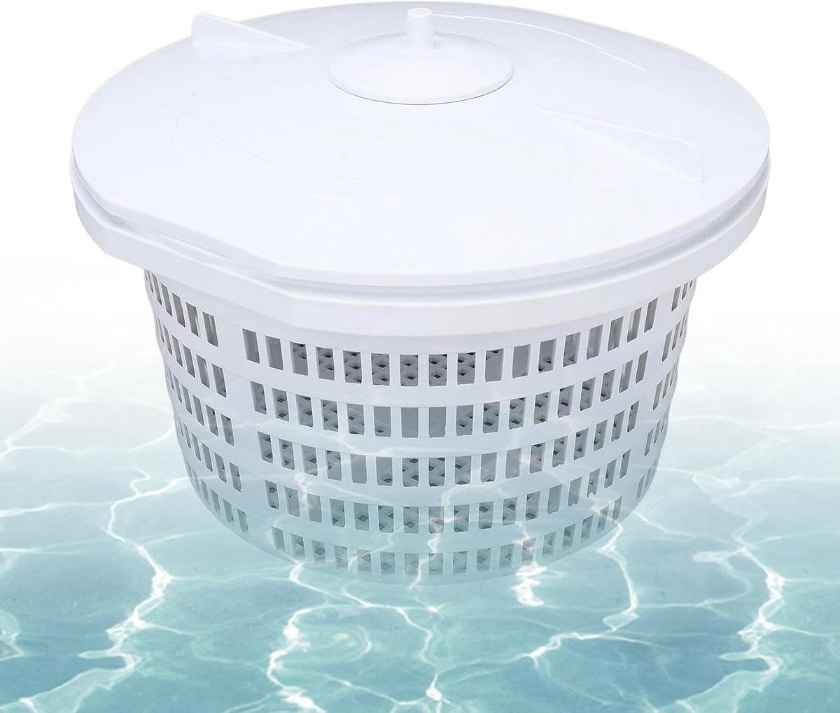 Zwembad Filtermand – Skimmermand Vuilvanger – Zwembad Onderhoud – Gelijkmatig Filternet – 21 x 21 x 13 cm – Wit Zwembad Filtermand – Skimmermand Vuilvanger – Zwembad Onderhoud – Gelijkmatig Filternet – 21 x 21 x 13 cm – Wit