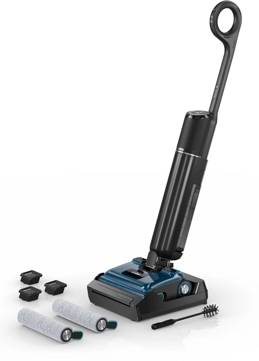 Bosch Serie 6 BHF61BL steelstofzuiger & elektrische bezem Batterij/Accu Droog HEPA Zakloos Zwart, Grafiet 4 Ah