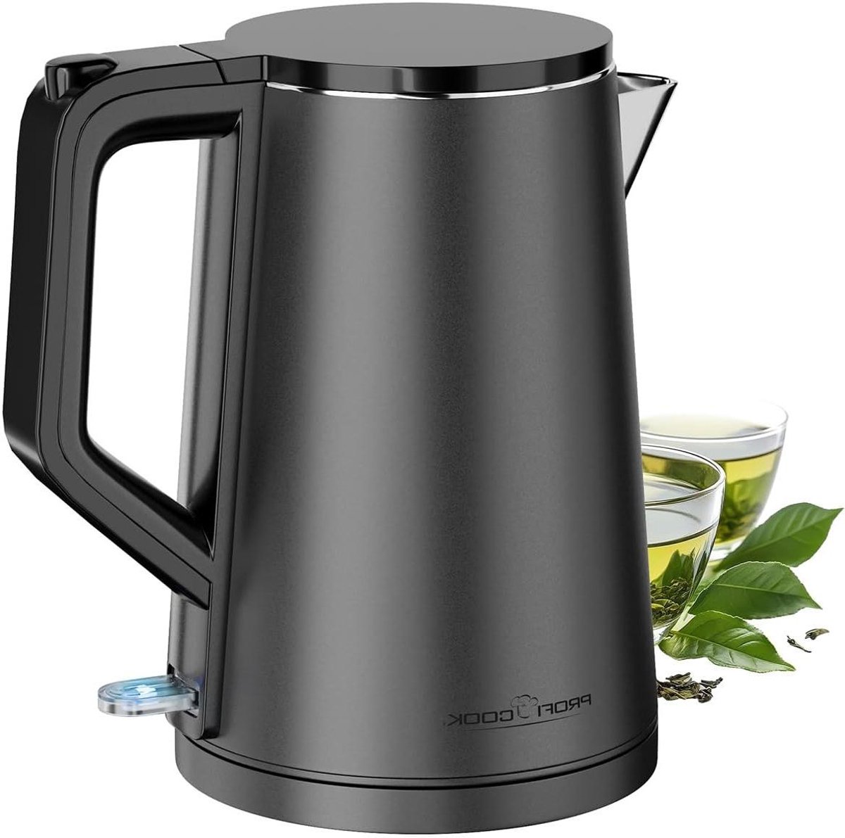 Waterkoker RVS - Themo Koker - Snel Water Koken - Dubbelwandige Isolatie - 15 Liter - Grafietgrijs