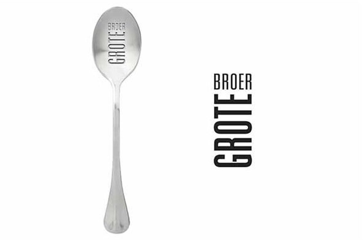 One Message Spoon Set6 Grote Broer