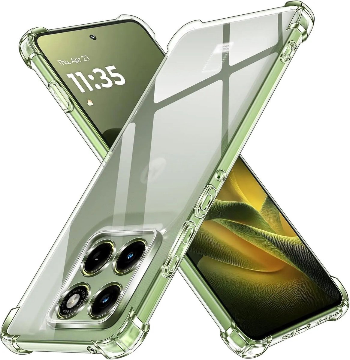 Transparant Hoesje Geschikt voor Motorola Edge 70 Pro | Schokbestendig TPU | Back Cover | Dun | Flexibel | Shockproof | Doorzichtig