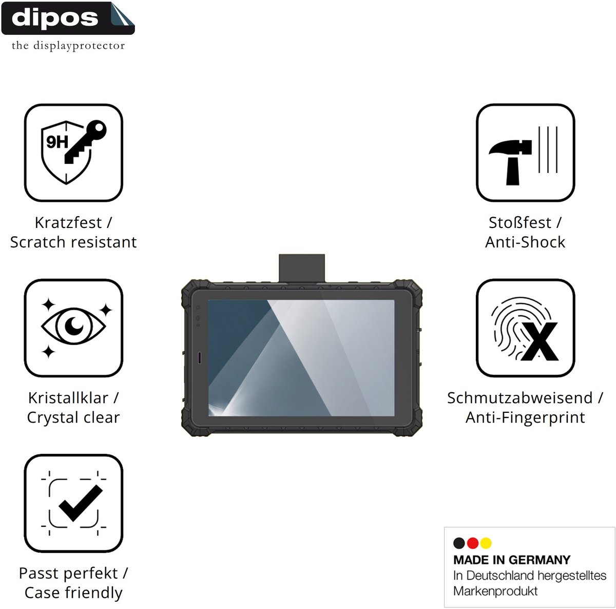dipos – 2x Pantserfolie geschikt voor Conker NS108 MRZ | 9H Screenprotector