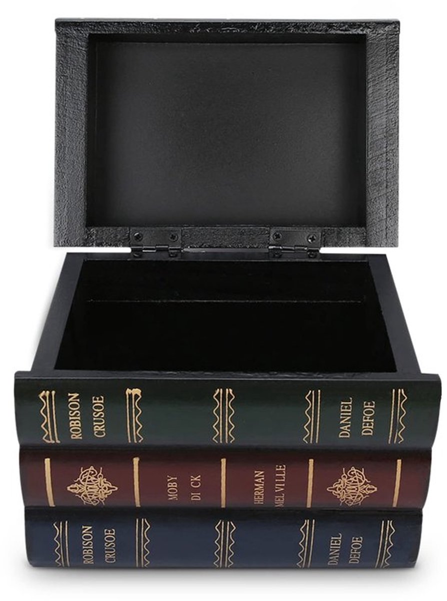 Boekendoos Decoratief - Nep Boeken - Sieraden Opbergdoos - Hoogwaardig Hout - Eenvoudig te Openen - Metalen Gesp