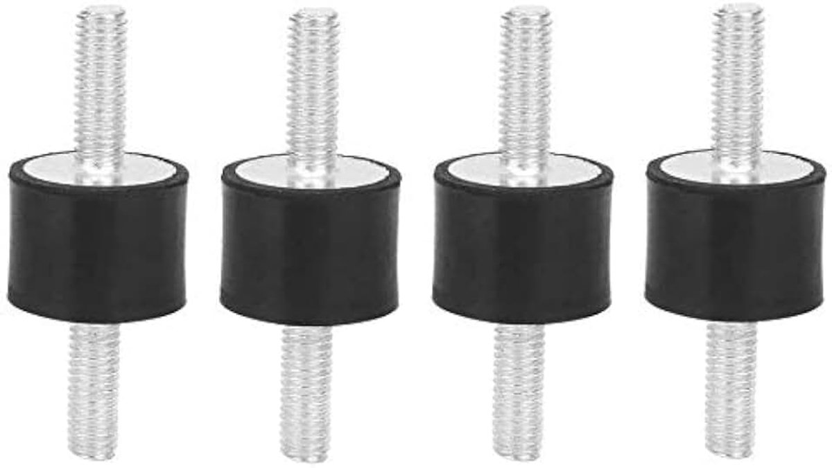 lagers, schokdemper, isolerende bevestigingen, 4 stuks M6 rubberen lagers mannelijk anti-vibratie, stille auto-boot, bobbins voor auto, boot, bobbins (VV20 * 15 M6 * 18)
