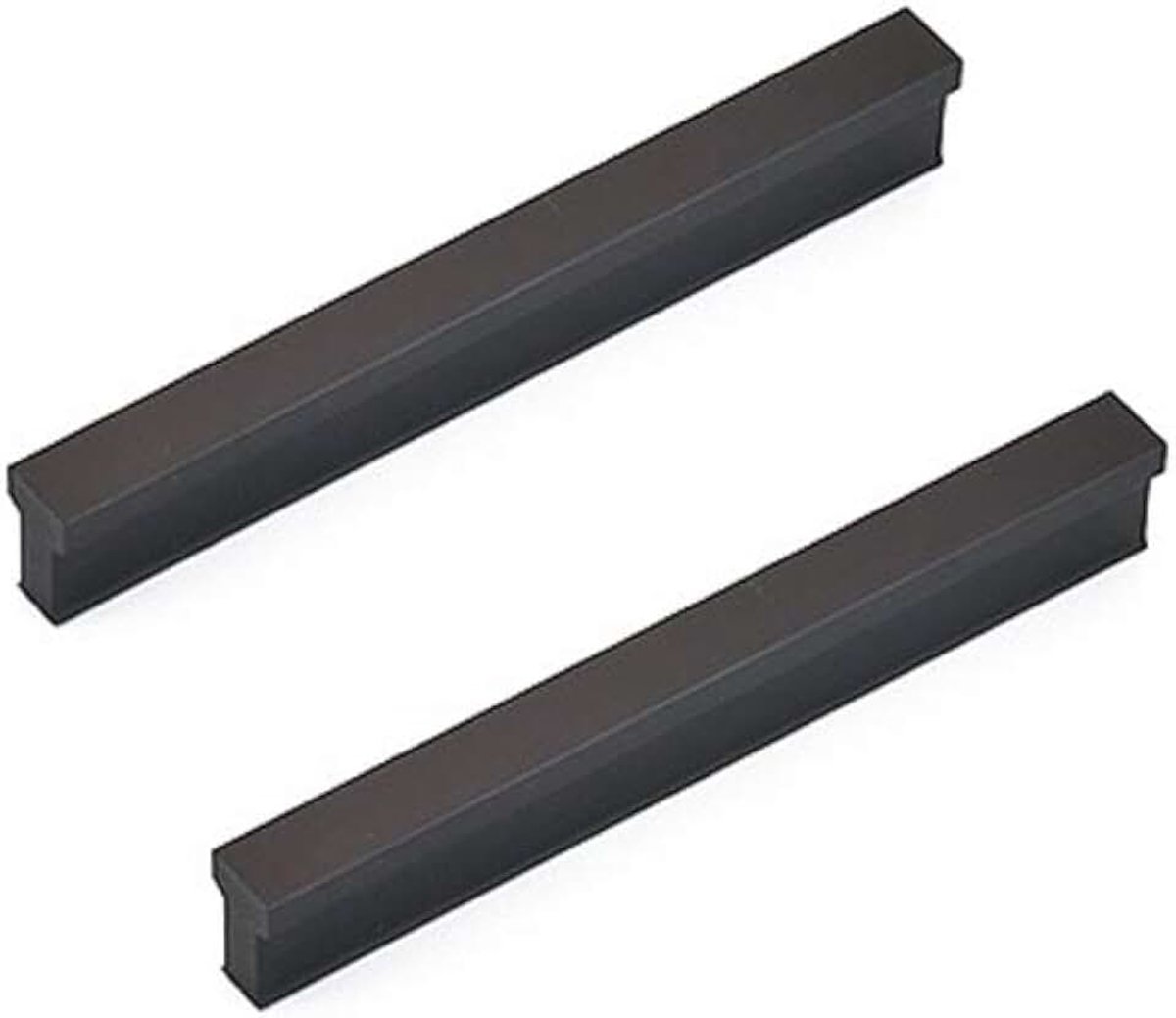 96mm Keukenkast Kast Handgrepen Aluminiumlegering Garderobe Handgrepen Meubels Deurgrepen T-vormige Trekt 2 pak (Mat Zwart)