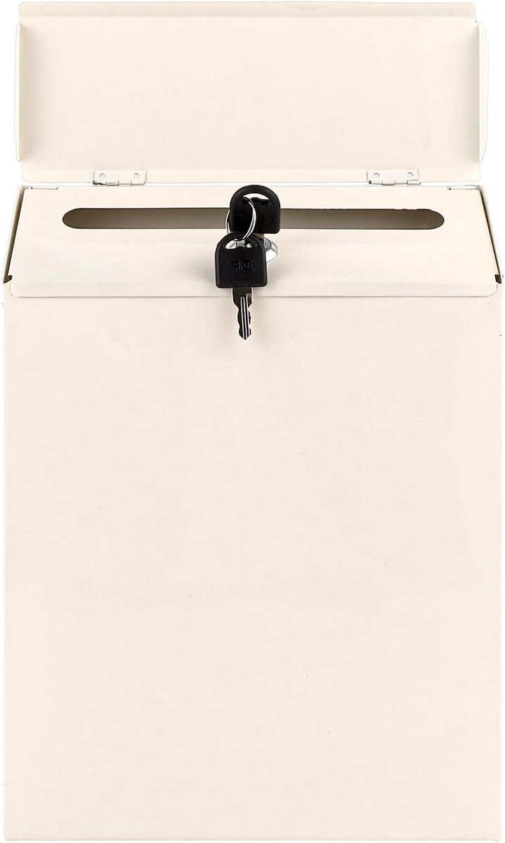 Wandbrievenbus - Postbak - Post ontvangen - Met krantenvak - 22 x 65 x 29 cm - Antraciet