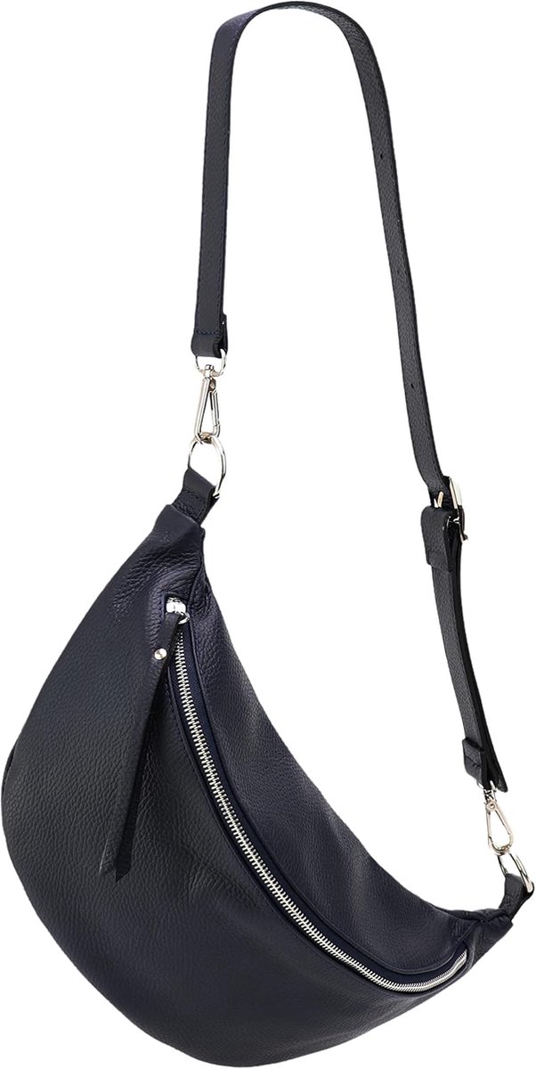 SH Leder Greta G747 Women's Genuine Leather Chest Bag Unisex for Festivals, Travel, Medium Waist Bag, Crossbody Bag - ShopVlot