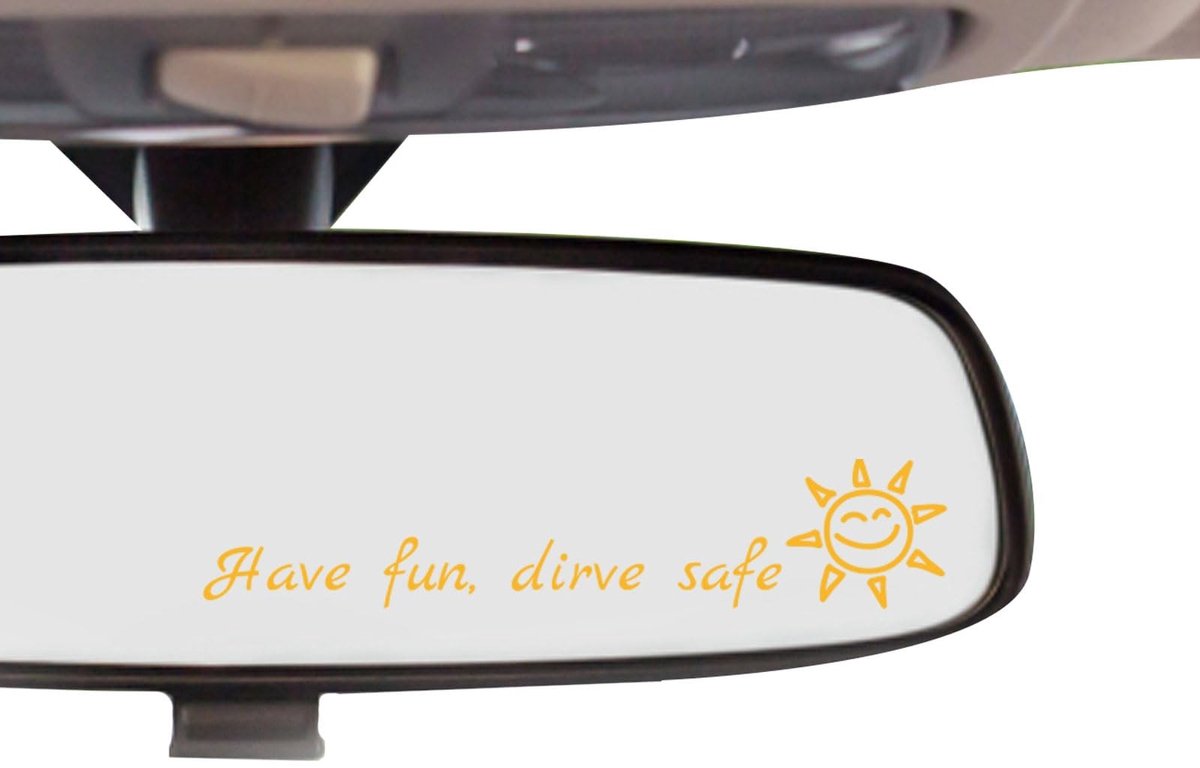 Solidchoice - 10 Stuks Drive Safe Autospiegelstickers - Veiligheid en Stijl voor Auto's