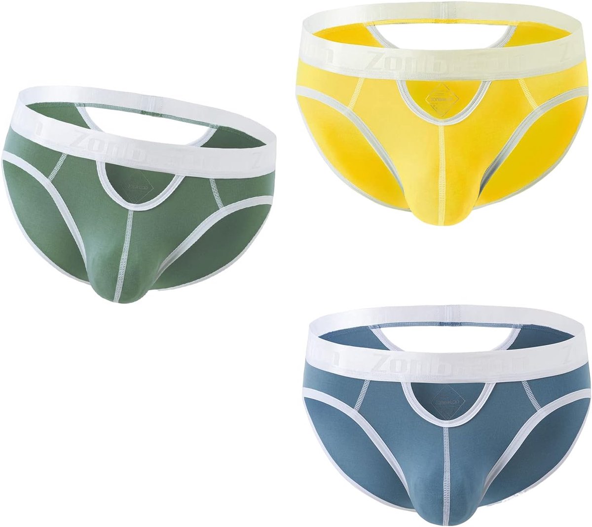 Sexy triangle men's underwear with large pocket, low waist and without label for comfort and breathability - ShopVlot
