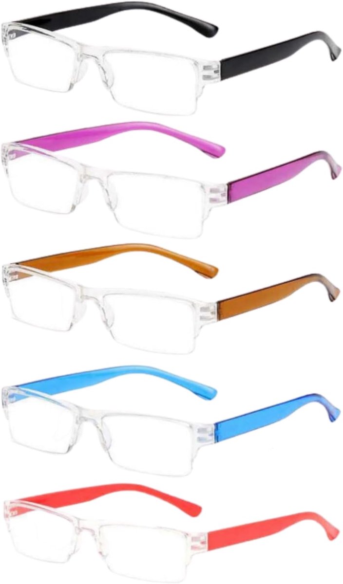 Set of 5 Reading Glasses - Women - Men - Reading Glasses - Trendy - Reading Glasses - Prescription Reading Glasses - ShopVlot