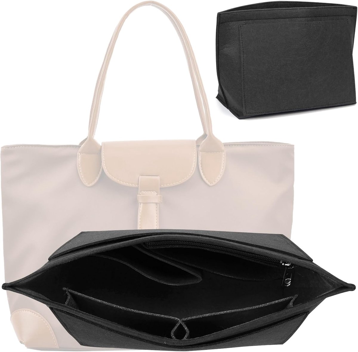 Bag Organizer for Longchamp Premium Organizer for Longchamp Bag, Wallet Organiser, Handbags, Organizer, Felt - ShopVlot
