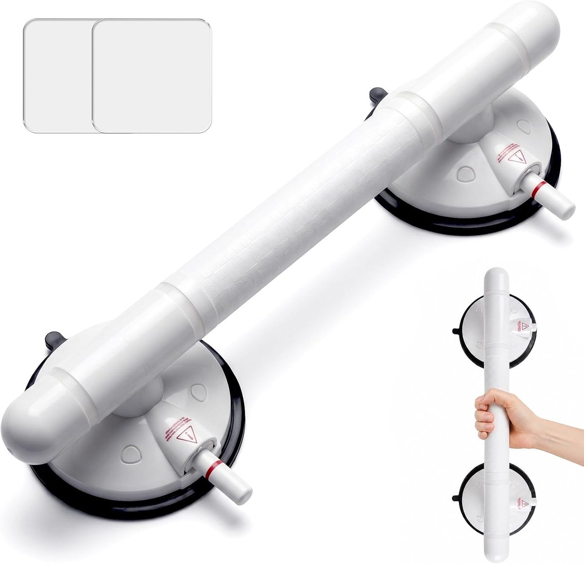 Zuignap-Beugel, Beugel voor Douche Zonder Boren, MAX 110 KG Beugels voor senioren, Badrandbeugel Draagbare Mobiele - ShopVlot