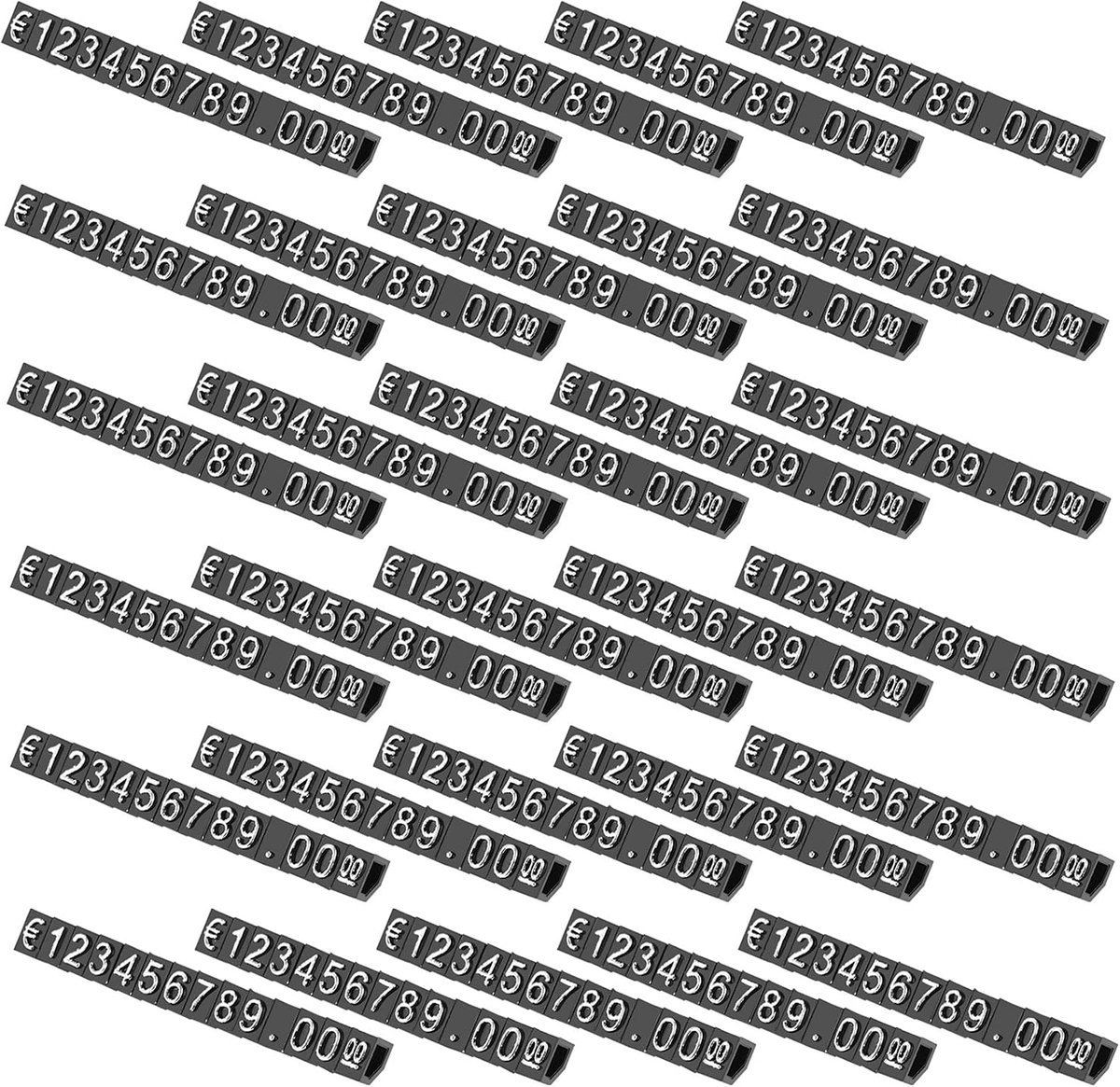 30 sets plastic dice price display label adjustable number standard frame label - ShopVlot
