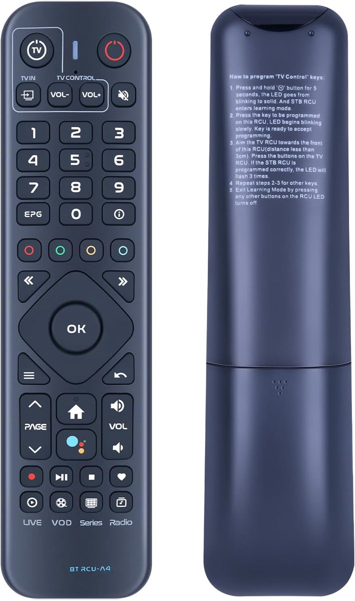 Replacement remote control compatible with Xsarius BT RCU-A4 (Pure 2+, Avant 2+, Avant 2+ Ultra) - ShopVlot