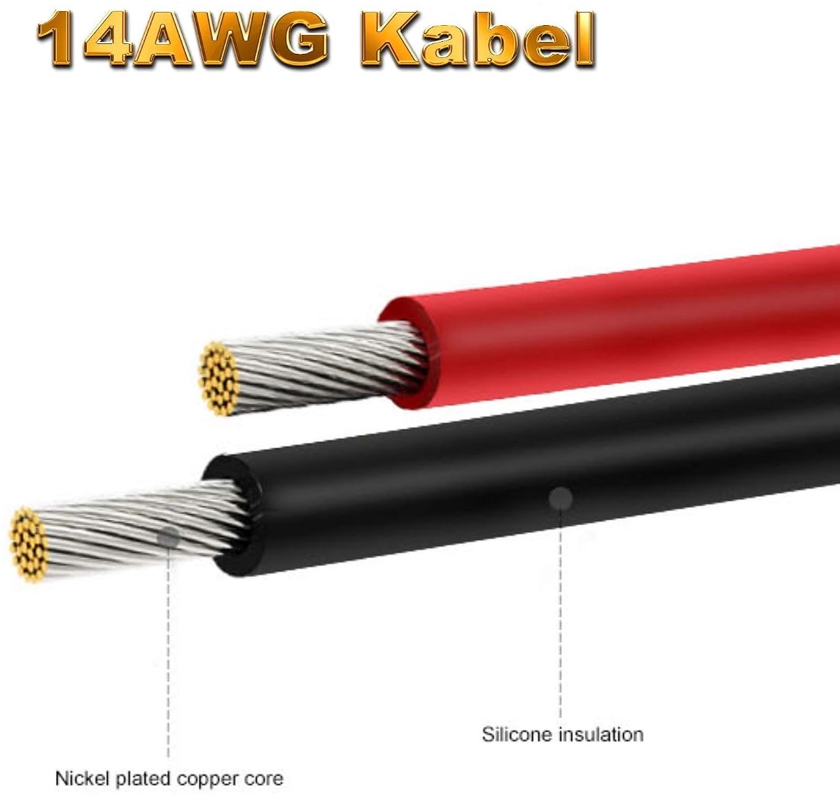 Premium charging cable Y-cable adapter T-Dean 2 plugs and 1 bus Lipo battery series series series 14AWG cable Mr. - ShopVlot