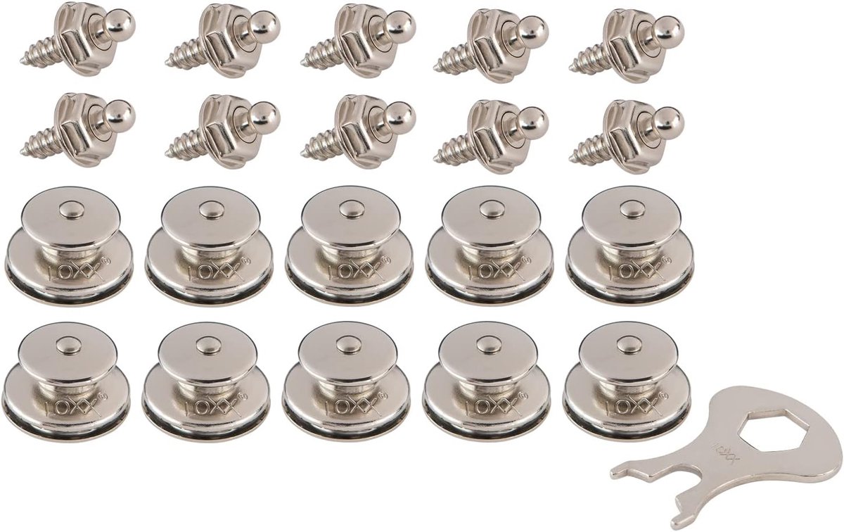 LOXX Set of 10 Tops + Sheet Screws 4.2 x 10 + Key - ShopVlot