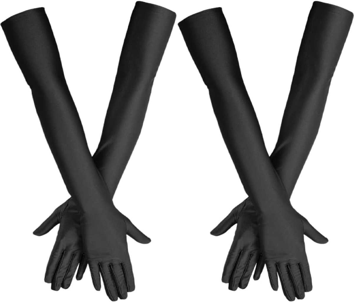 Dameshandschoenen 53 cm - Satijn - Ellebooglange stijl - Perfect voor opera-feesten - ShopVlot