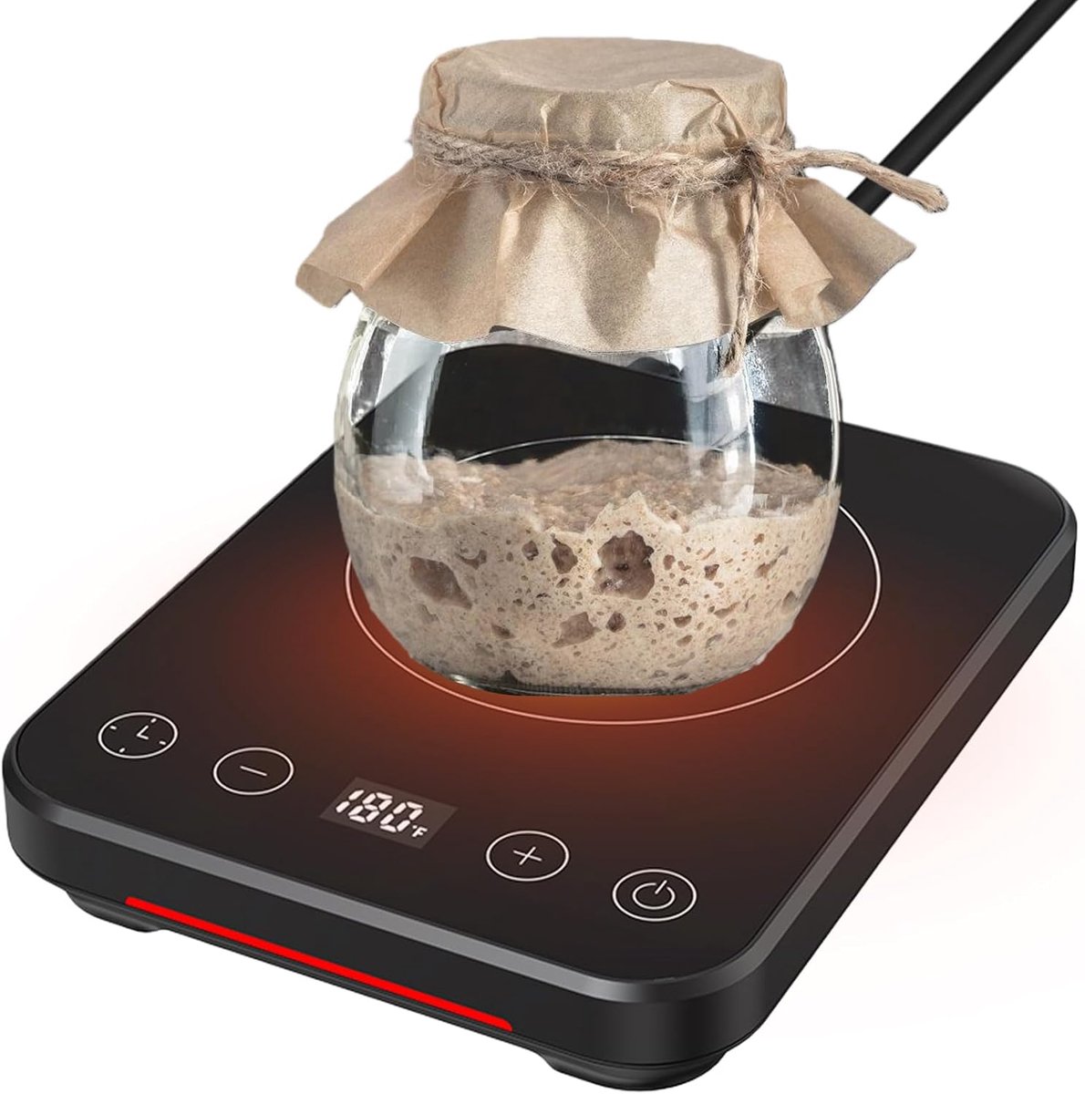 Zuurdesem starter warmer timer - 25°C -40°C plastic - digitale display - perfecte omgeving voor deegbereiding - ShopVlot