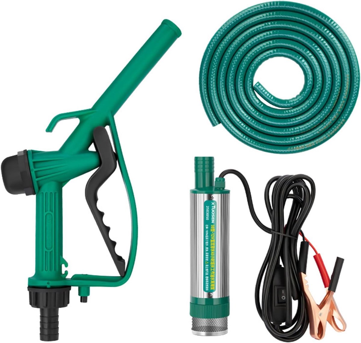 Dieselpomp 12 V - Elektrische oliepomp - Zelfaanzuigend - Voor snel vloeistofoverdracht - ShopVlot