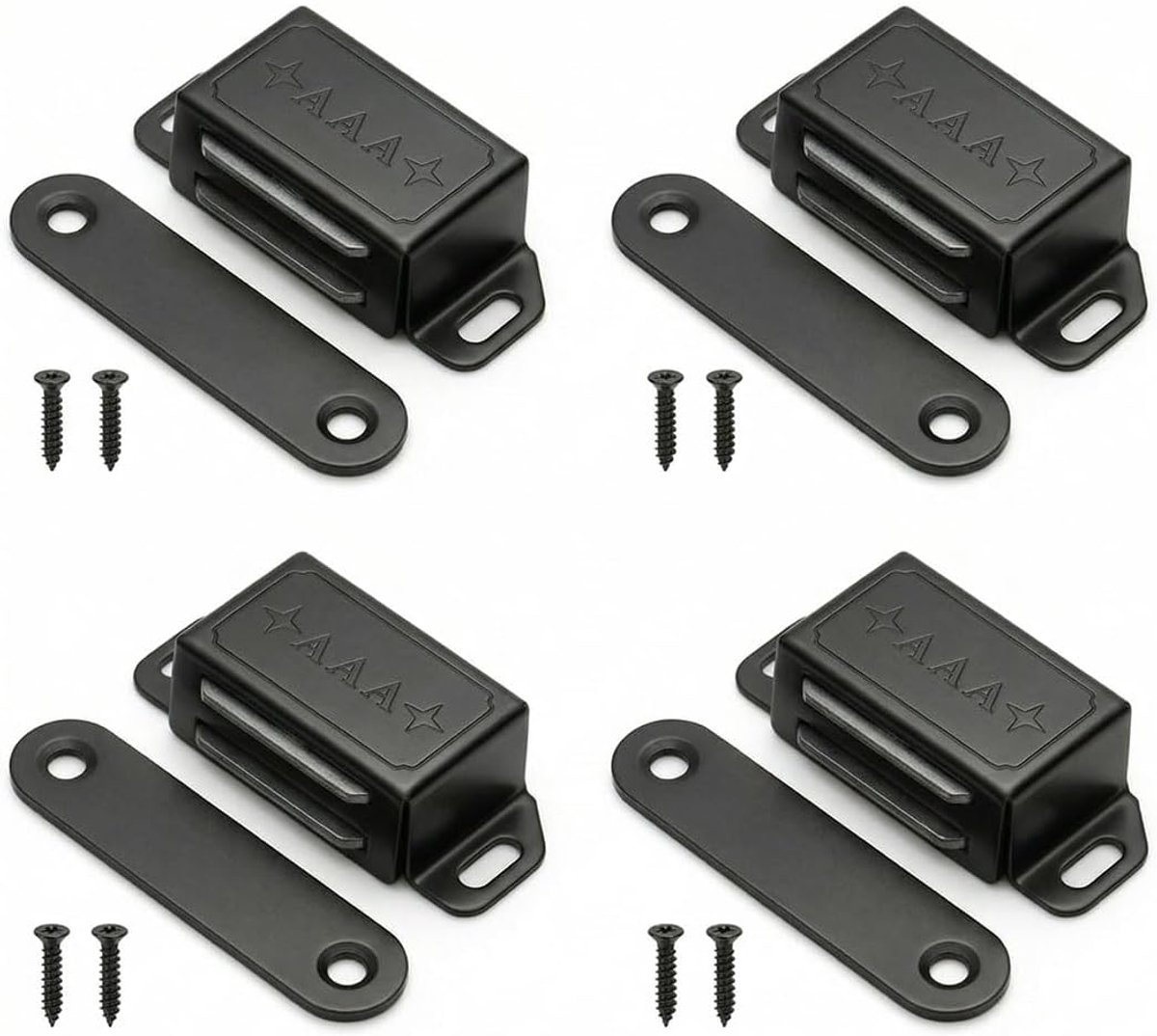 Deurmagneet 54 mm - Roestvrij staal - Set van 4 stuks - Ideaal voor deursluitingen - ShopVlot