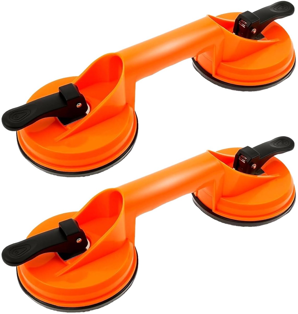Suction Lifter 2 Stuks - Vacuum Lifter 100 kg - Ergonomisch Ontwerp - Ideaal voor Glas en Tegels - ShopVlot