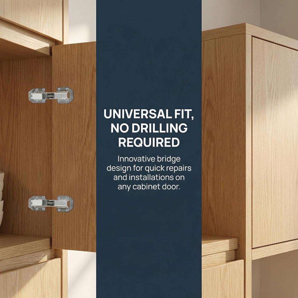 Keukenscharnieren 90° - Vernikkeld staal - Softclose demper - Voor houten deuren en meubels - ShopVlot