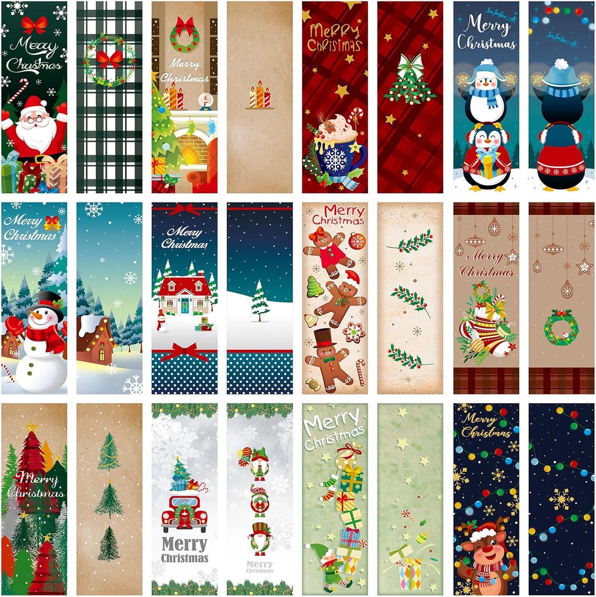Boekenleggers 36 Stuks - Kerst Thema - Schattige Ontwerpen - Perfect voor Boekliefhebbers - ShopVlot