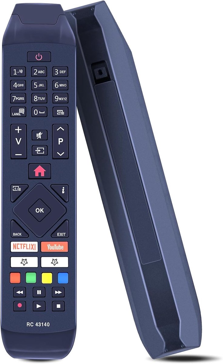 afstandsbediening RC43140 - vervangend model - direct gebruiksklaar - voor Hitachi televisies - ShopVlot