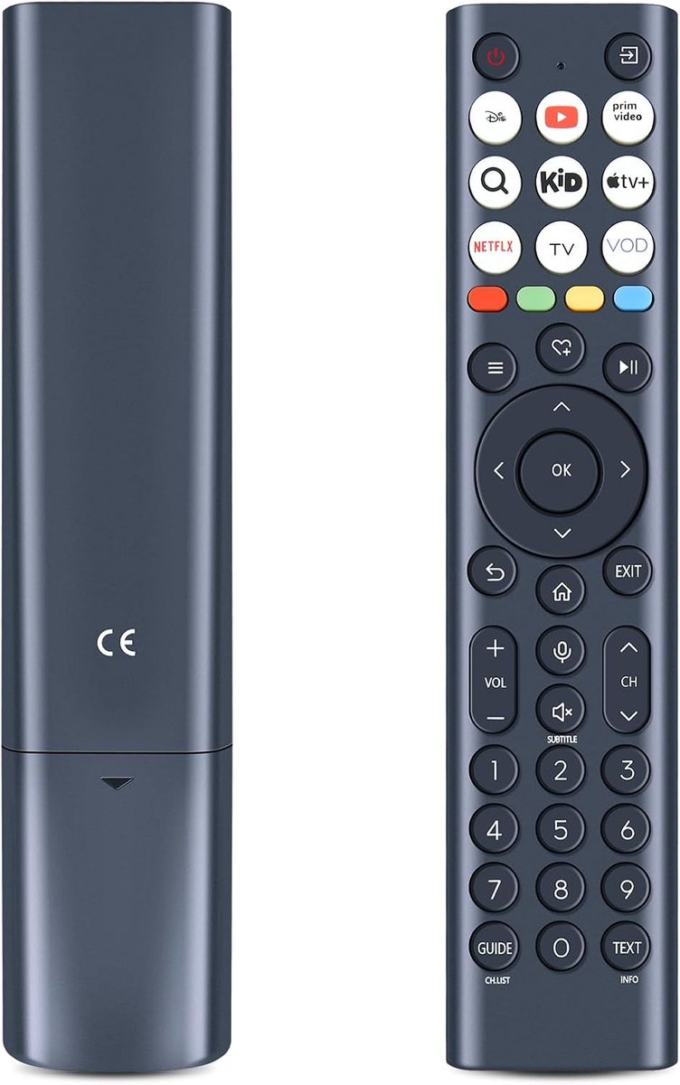 Vervangende afstandsbediening ERF2B38 - Geschikt voor Hisense Smart TV - Eenvoudig in gebruik - ShopVlot