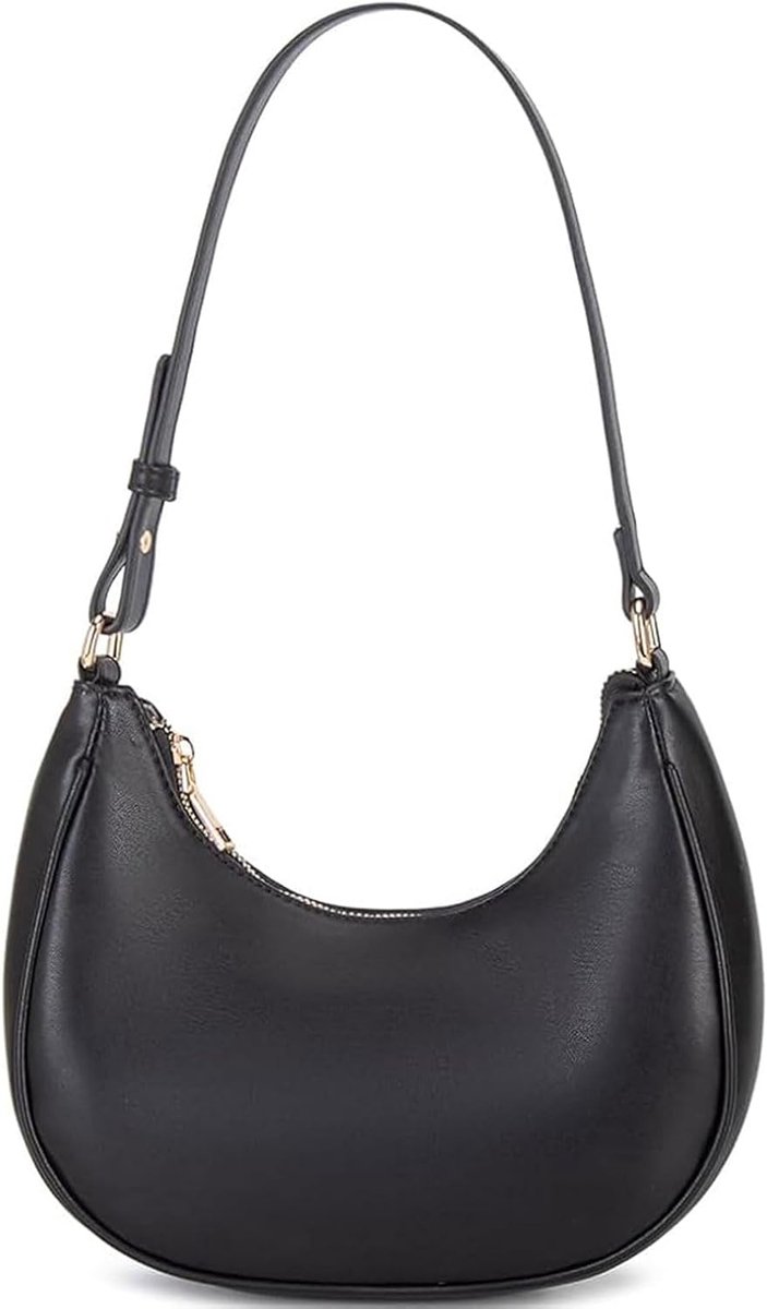 Schoudertas dames - schattige hobo tas - mini clutch met rits - perfect voor werk en vrije tijd - ShopVlot