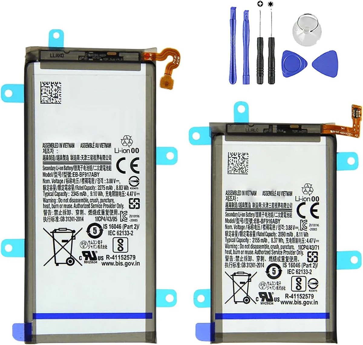 Batterij voor Samsung Z Fold 2 - EB-BF916 + EB-BF917 - Inclusief gereedschapsset - ShopVlot