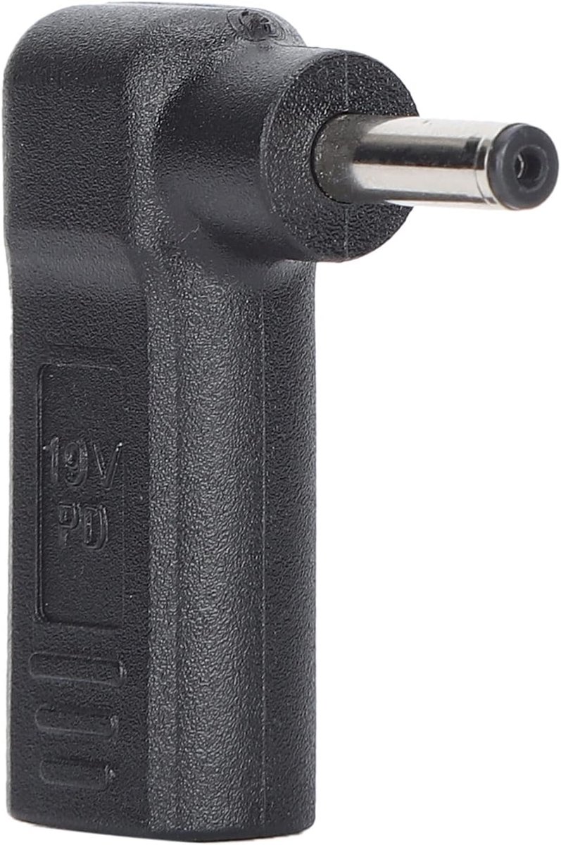 USB C naar DC Male Adapter - 4x1.35mm Plug - 90° Elbow - Ideaal voor het opladen van laptops en tablets - ShopVlot
