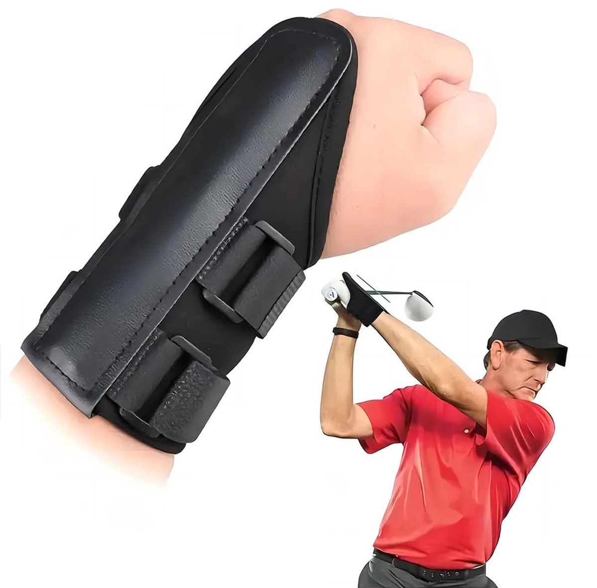 Golf polssteun - met spalk - stabiele ondersteuning - trainingshulp voor beginners - ShopVlot