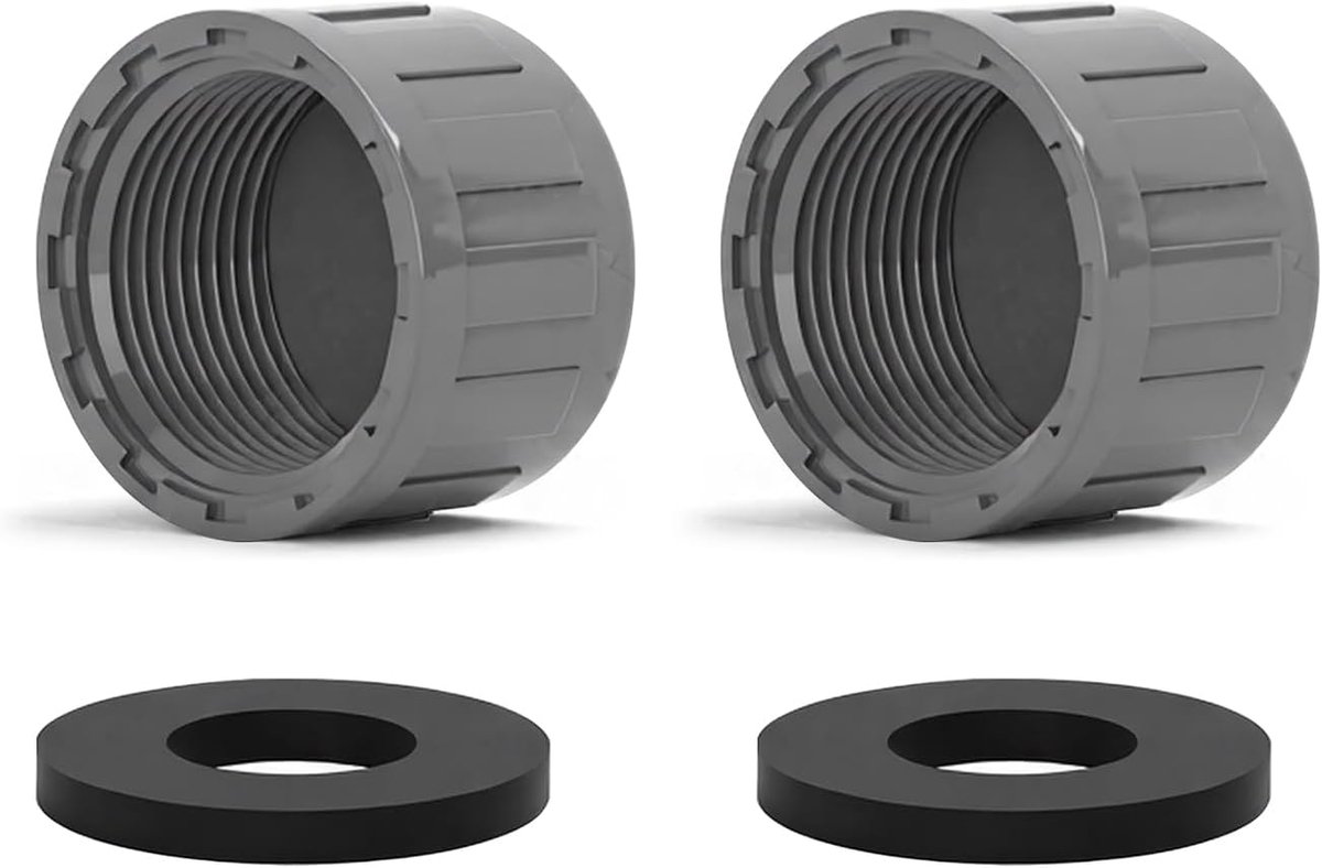 Afsluitdop 20mm - PVC met rubberen afdichting - lekvrij ontwerp - voor veilige afsluiting - ShopVlot