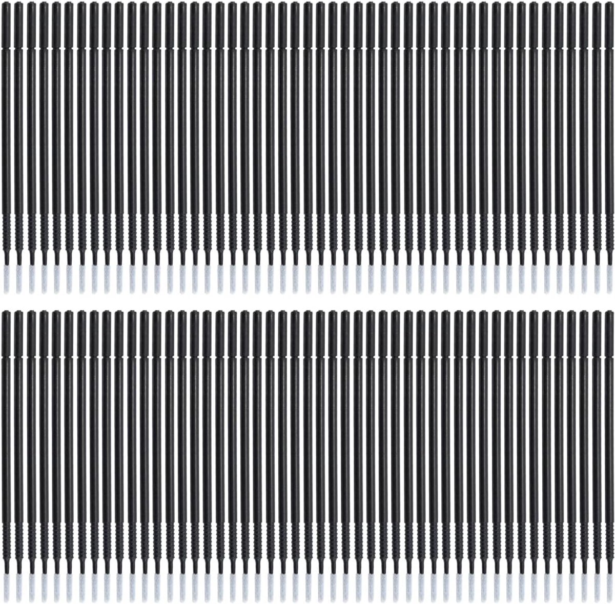 Micro applicators 100 stuks - ultra-dun zwart - hoge precisie - ideaal voor beauty toepassingen - ShopVlot