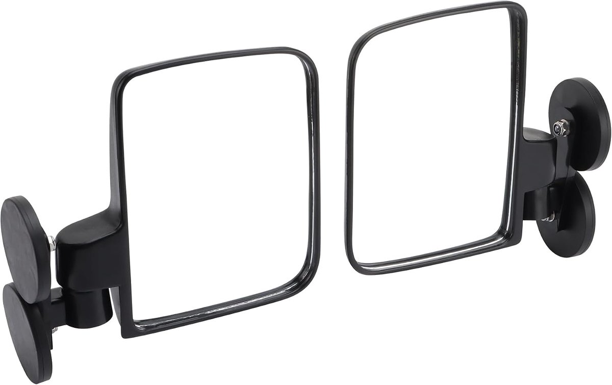 GOOFIT Magnet Adsorbed Rearview Mirror Side Mirror Adjustable Offroad Replacement for Gator Rhino YXZ RZR Dune Buggy - ShopVlot