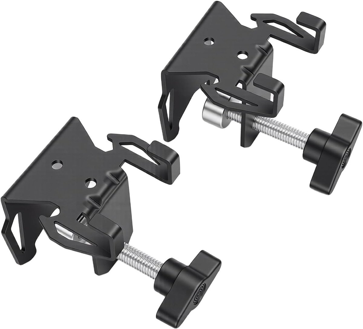 2 Stuks Gasfleshaken voor Buiten, Sterke Koolstofstaal Tafelgastankhanger met Flesopener, Ideaal voor Camping en Kookgerei Accessoires