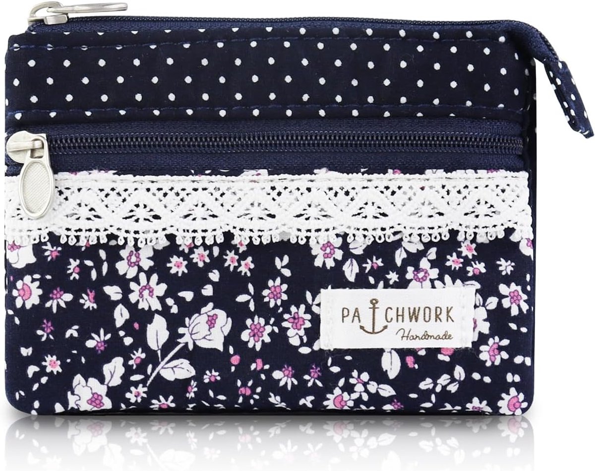 Mini handtas voor dames - 2 lagen ritsvakken - canvas - bohemian stijl - handig voor dagelijks gebruik - ShopVlot