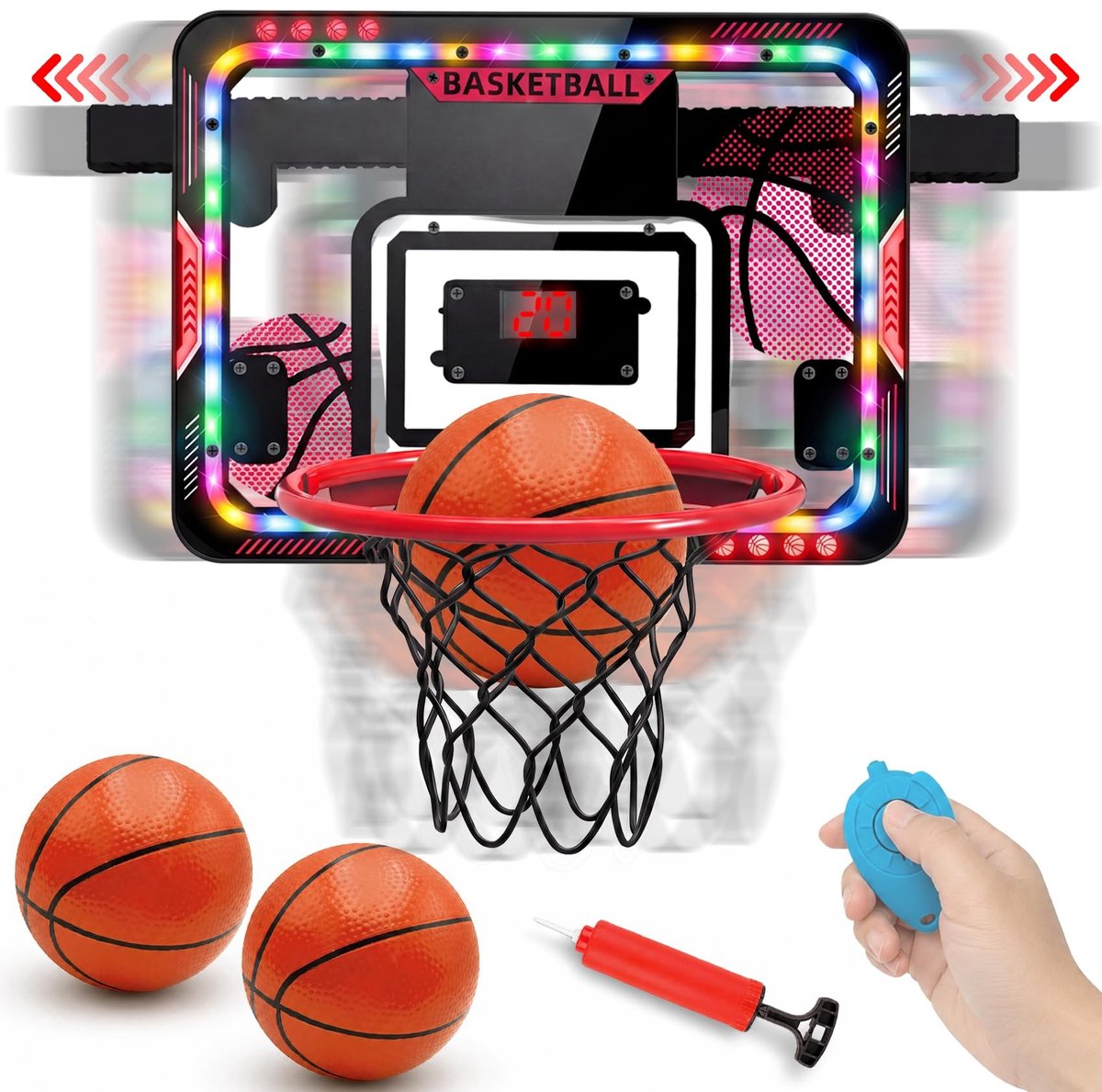 Solidchoice - Beweegbare Indoor Basketbalkorf voor Kinderen