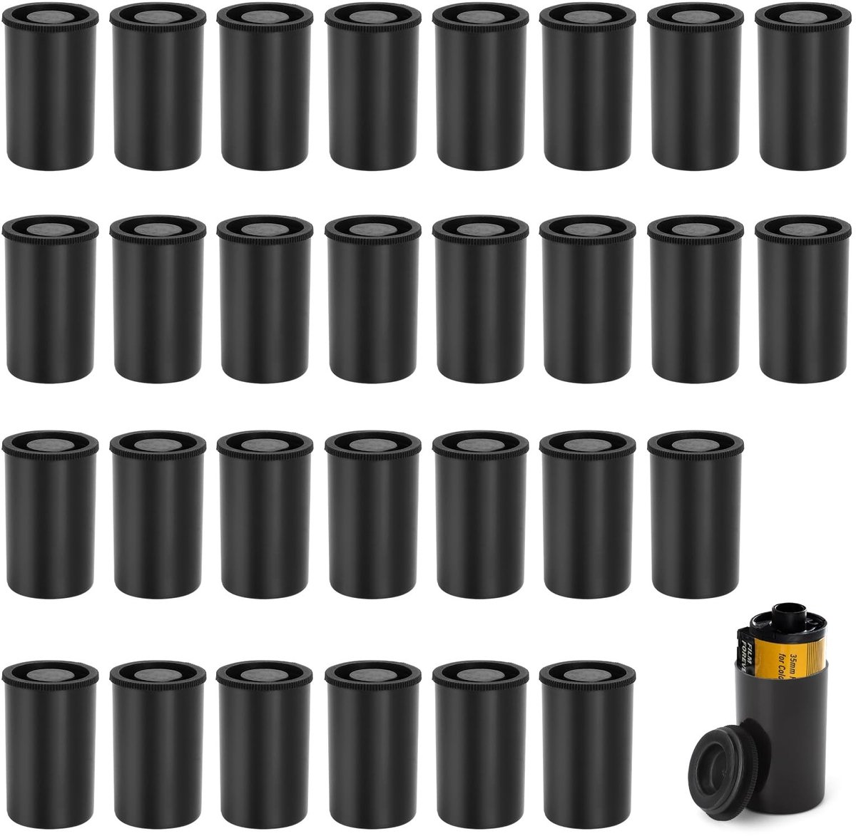 Solidchoice - 30 Stuks Plastic Filmdozen met Deksel