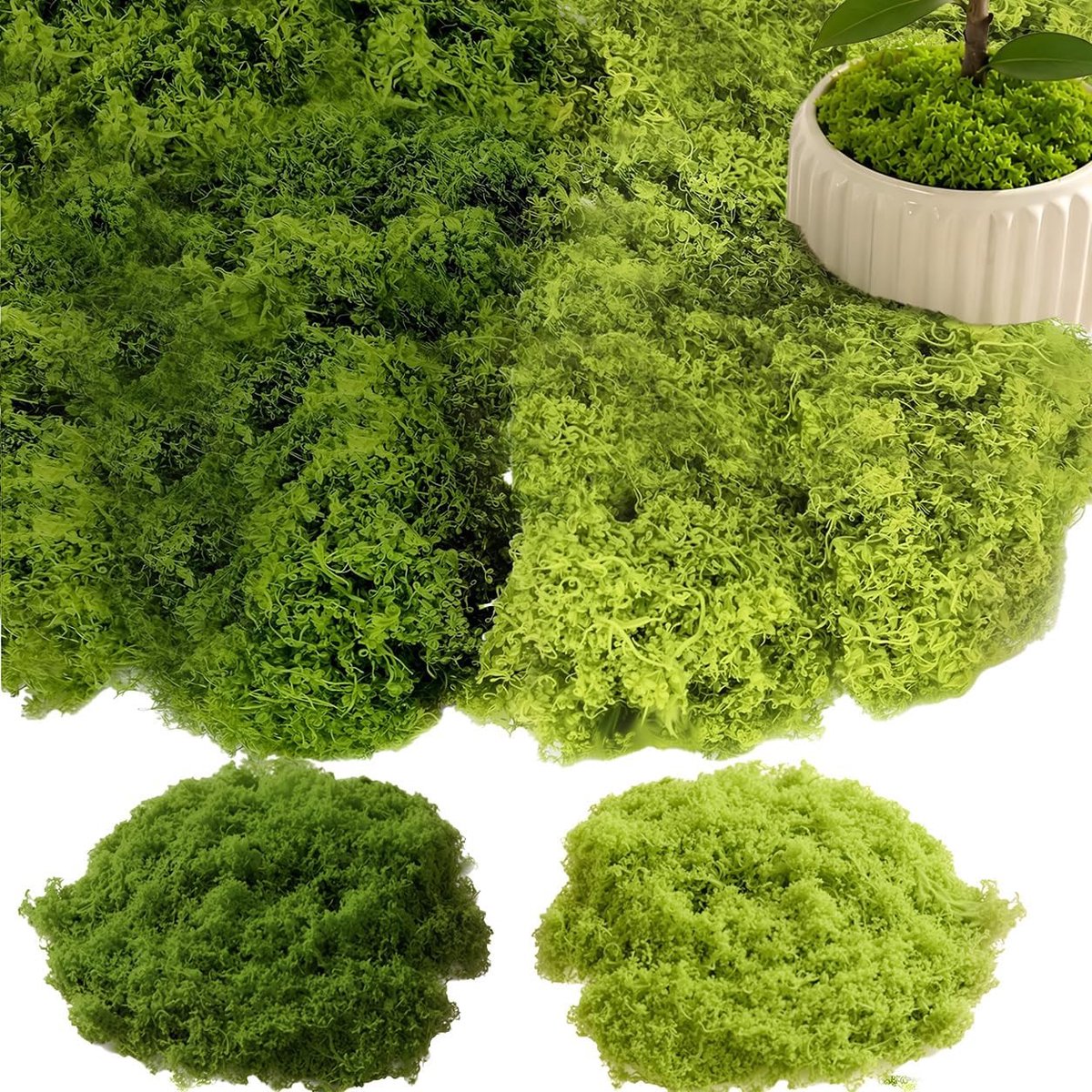 Kunstschuim 200 g - plantaardig - donkergroen en lichtgroen - perfect voor decoratie en knutselen - ShopVlot