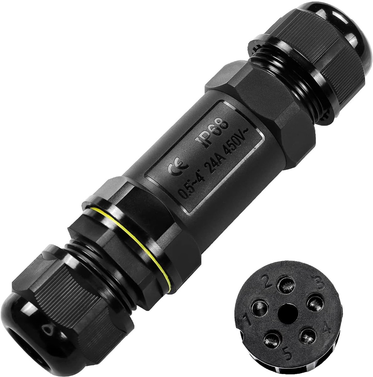 Junction Box Buiten Waterdichte Elektrische Kabelconnector - I Vorm - 5Pin - Ideaal voor veilige aansluiting - ShopVlot