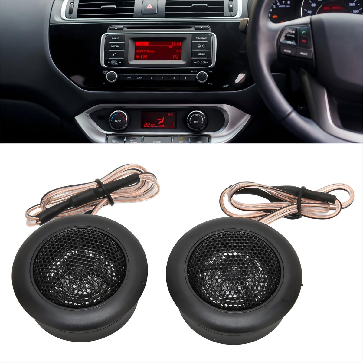 Solidchoice - Set van 2 Auto Dome Tweeters met 800 W Vermogen