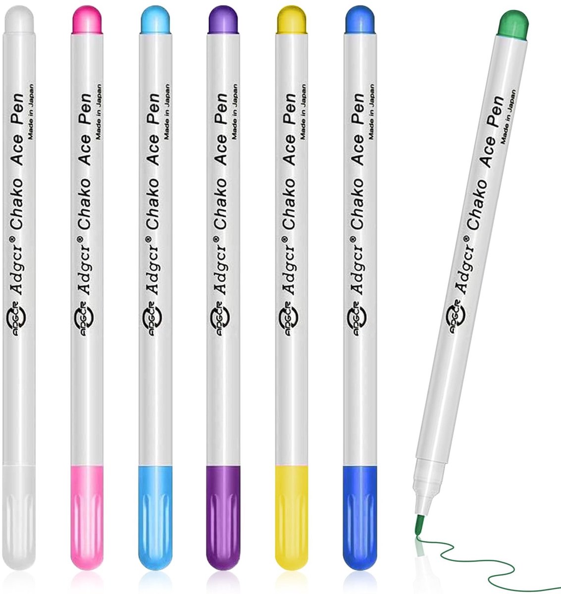 Solidchoice - Set van 7 Erasable Textiel Viltstiften voor Creatieve Projecten